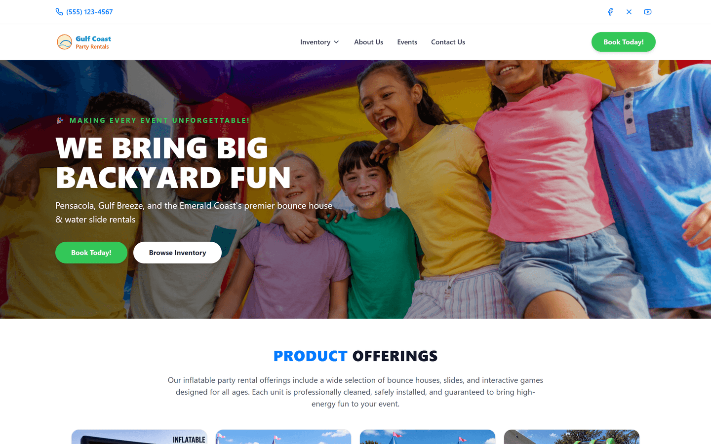 Branded rental website